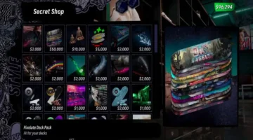 تقريبًا كامل عناصر متجر Secret Store في Tony Hawk’s Pro Skater 3+4